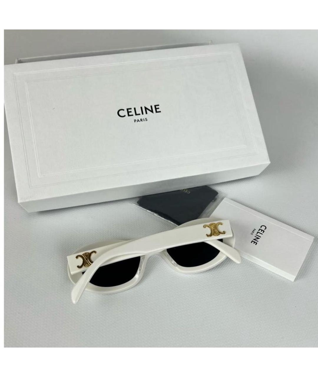 CELINE Белые солнцезащитные очки, фото 3