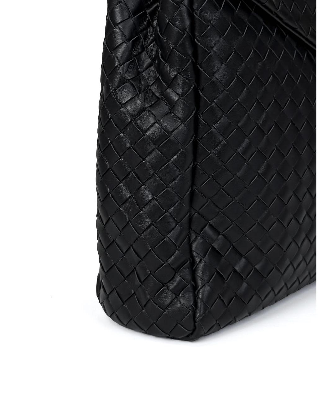 BOTTEGA VENETA Черный кожаный портфель, фото 7