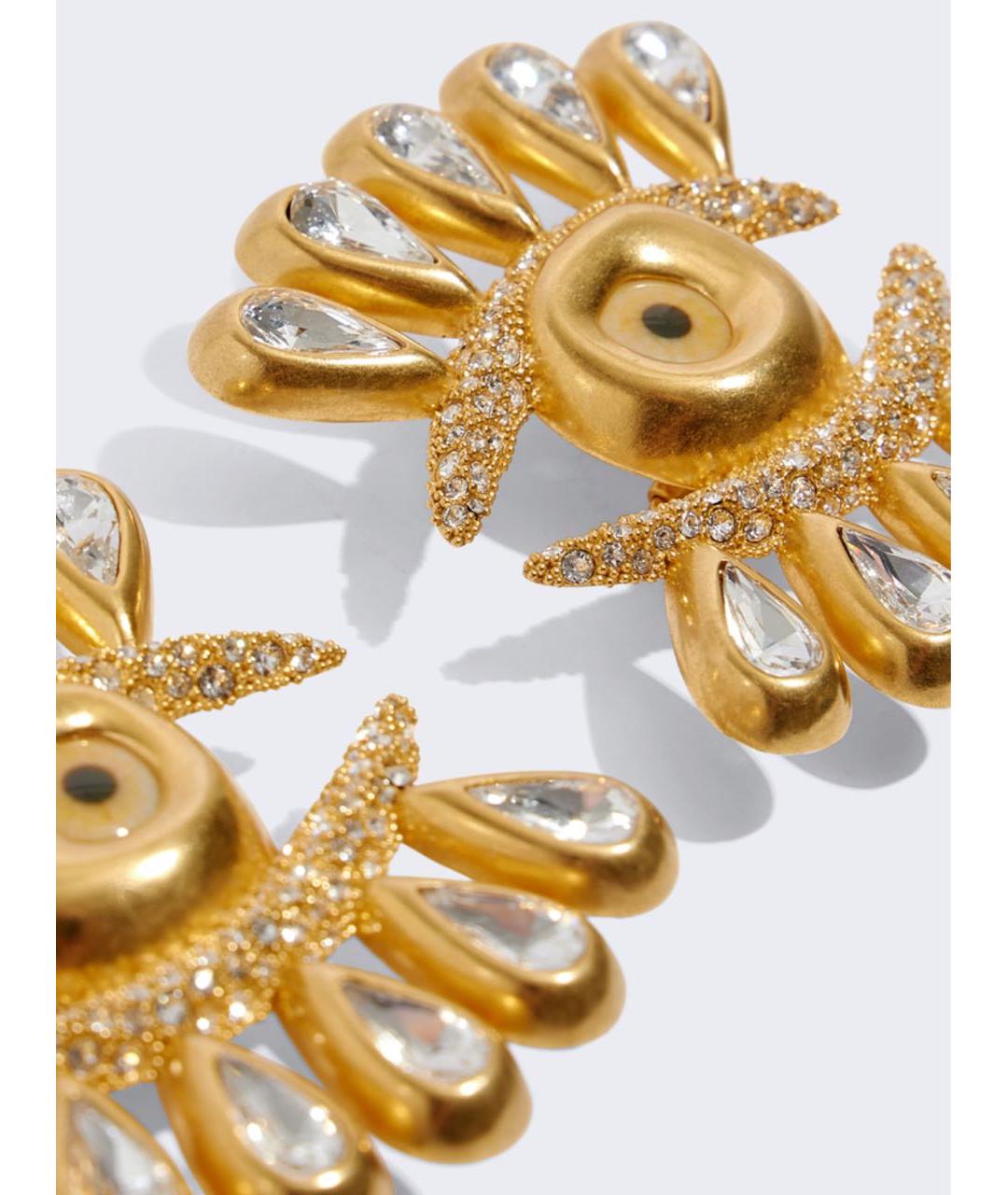 SCHIAPARELLI Золотые латунные серьги, фото 3