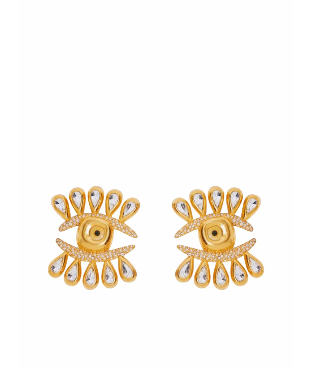 SCHIAPARELLI Золотые латунные серьги, фото 1