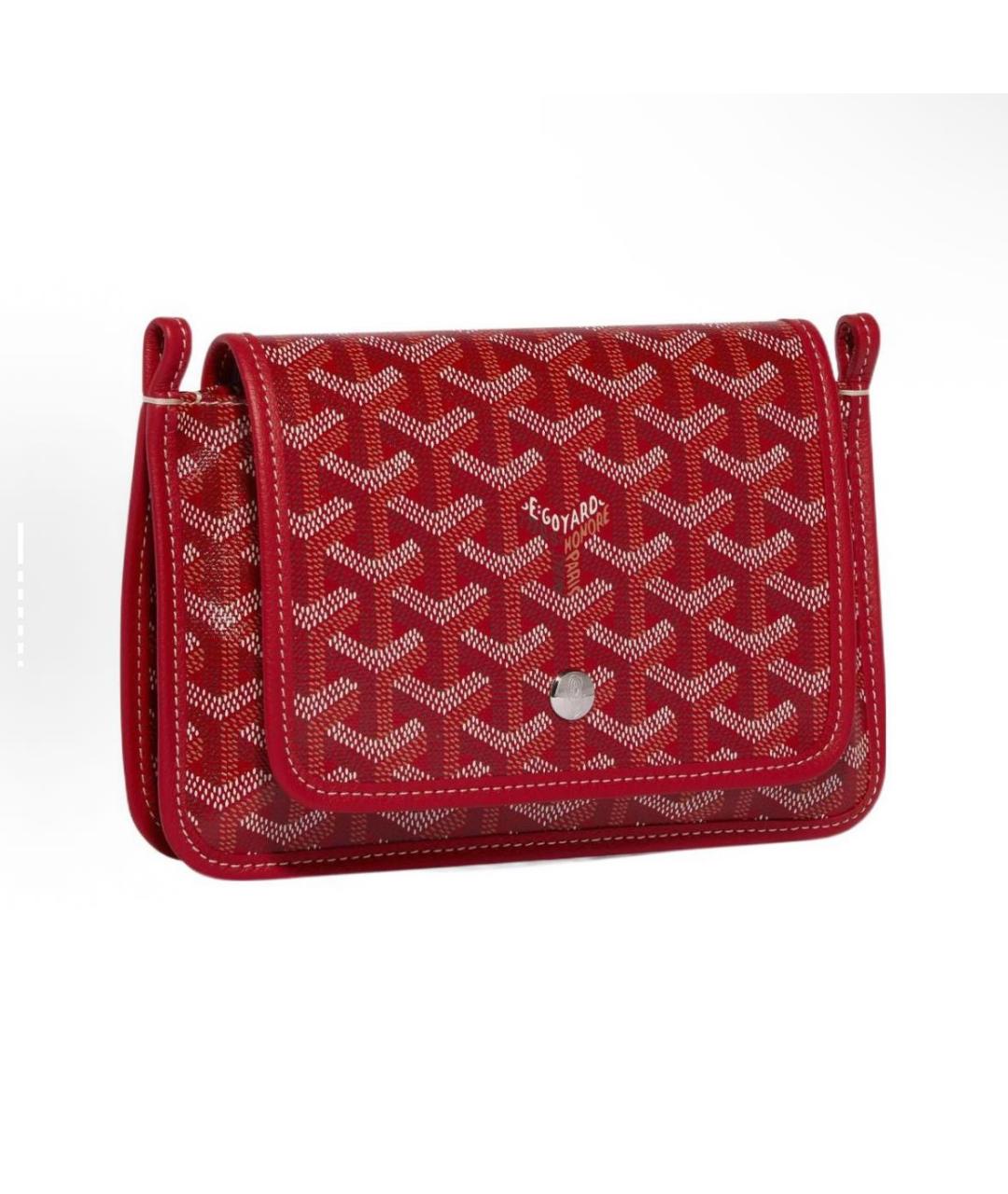 GOYARD Красная кожаная сумка через плечо, фото 2