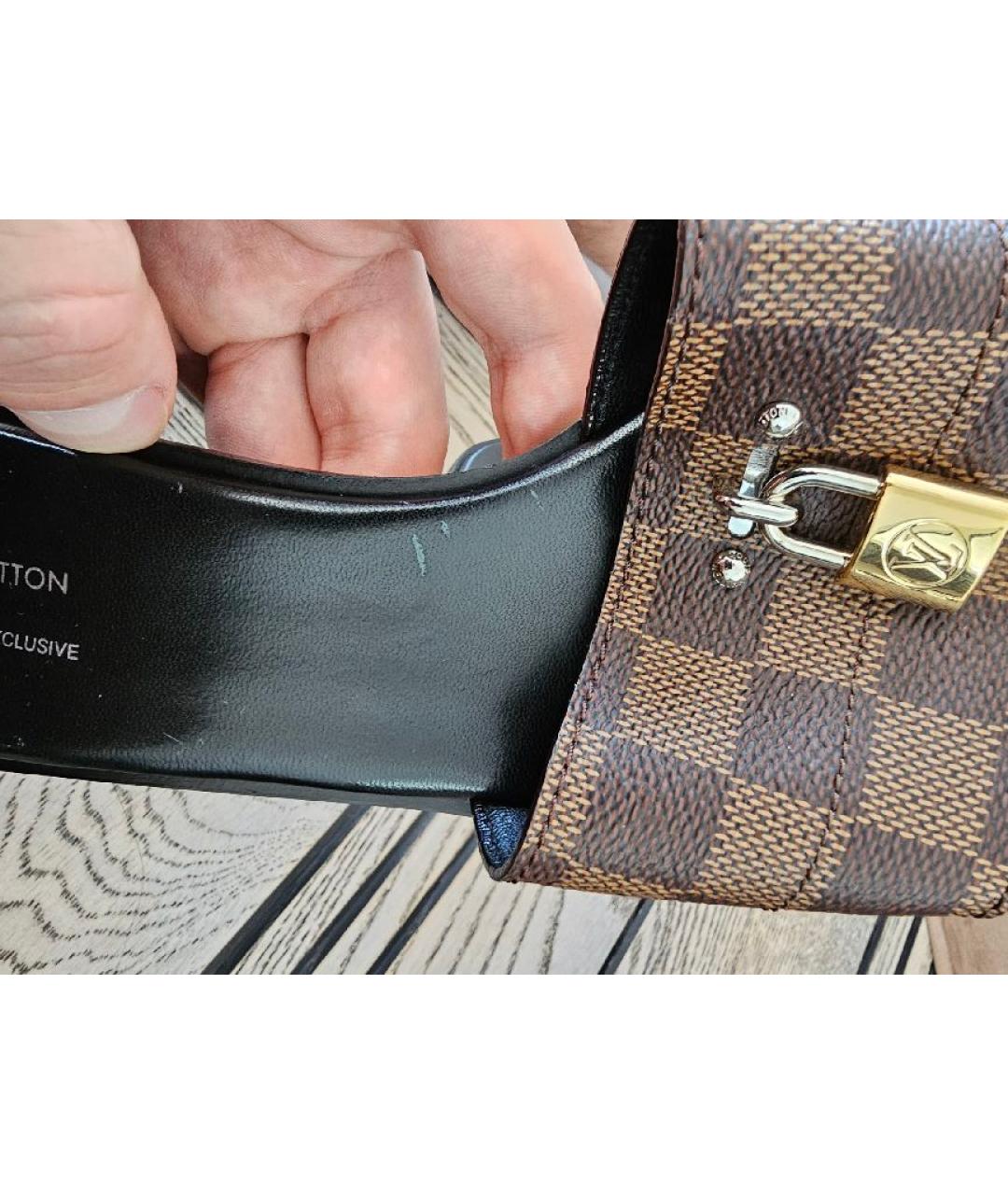 LOUIS VUITTON Коричневые сандалии, фото 8