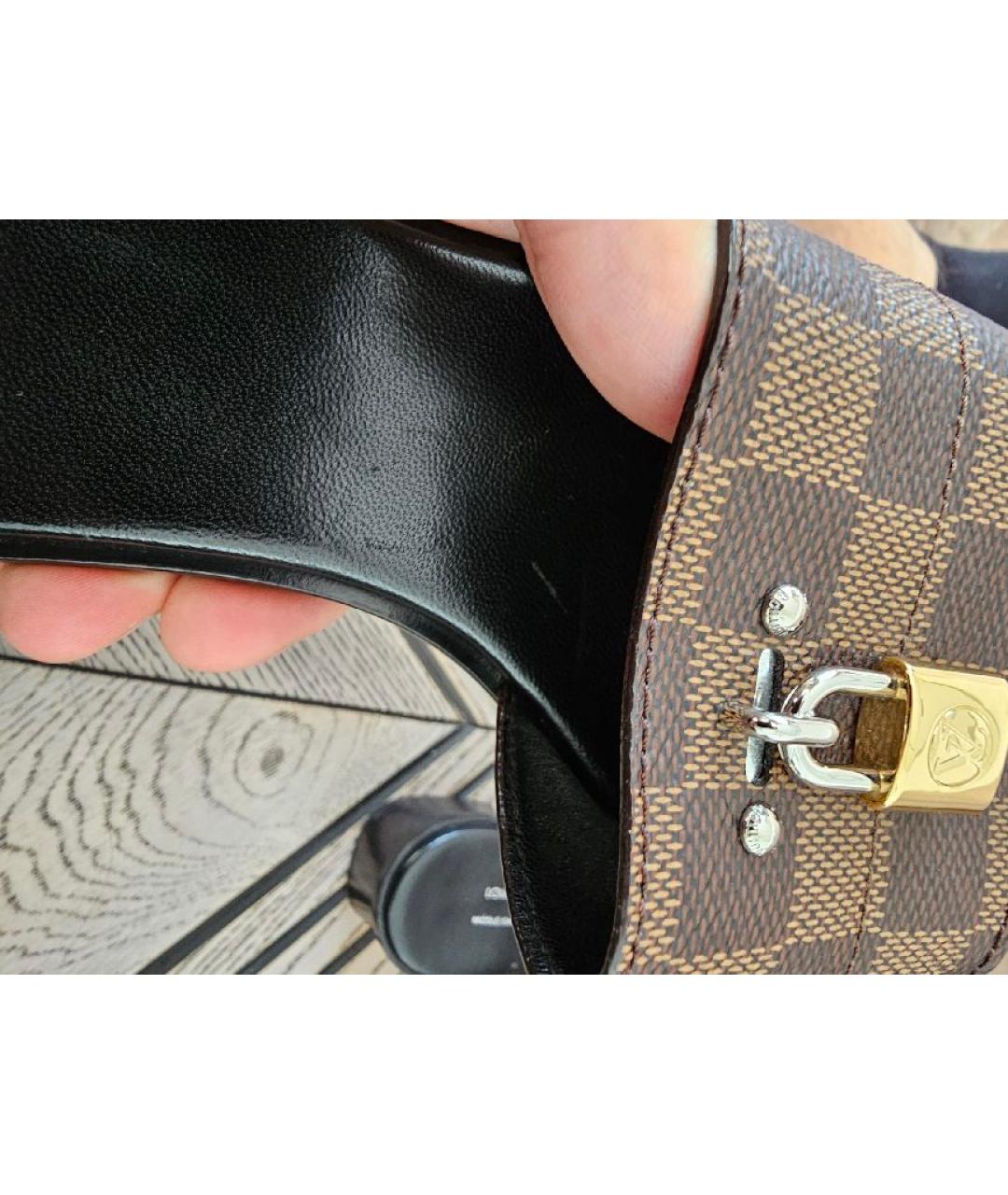 LOUIS VUITTON Коричневые сандалии, фото 6