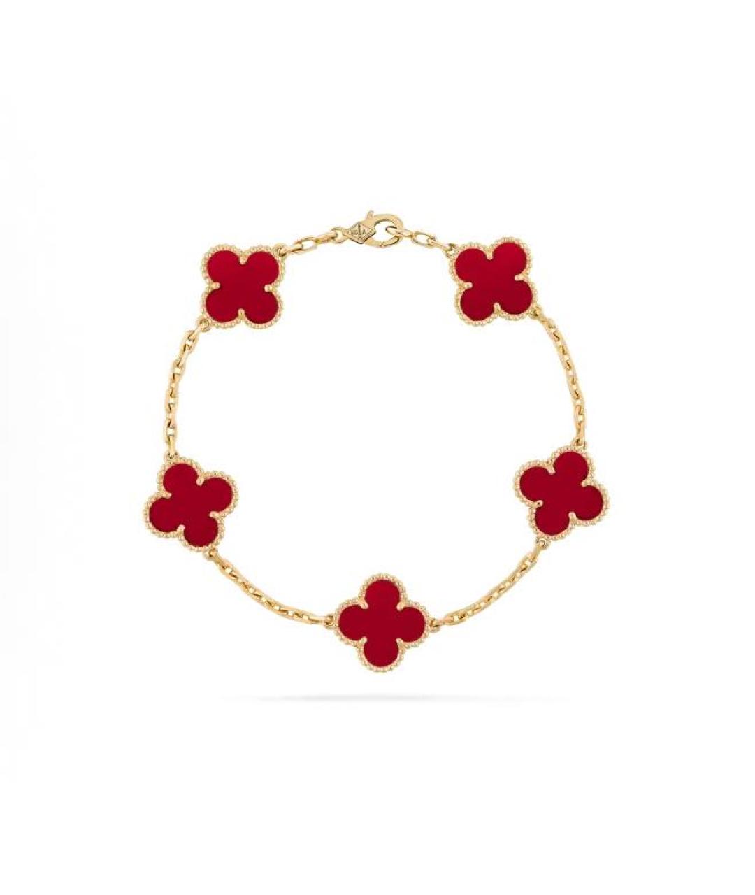 VAN CLEEF & ARPELS Красный браслет из желтого золота, фото 4