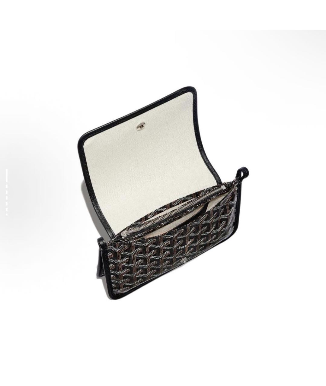 GOYARD Черная кожаная сумка через плечо, фото 4