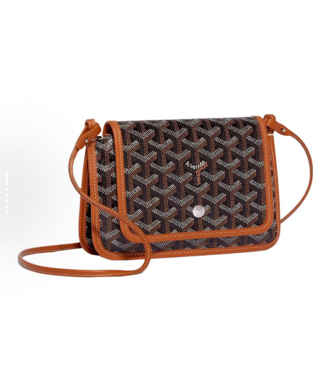 GOYARD Коричневая кожаная сумка через плечо, фото 5