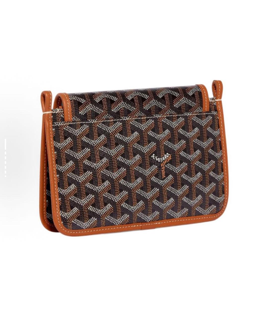 GOYARD Коричневая кожаная сумка через плечо, фото 3