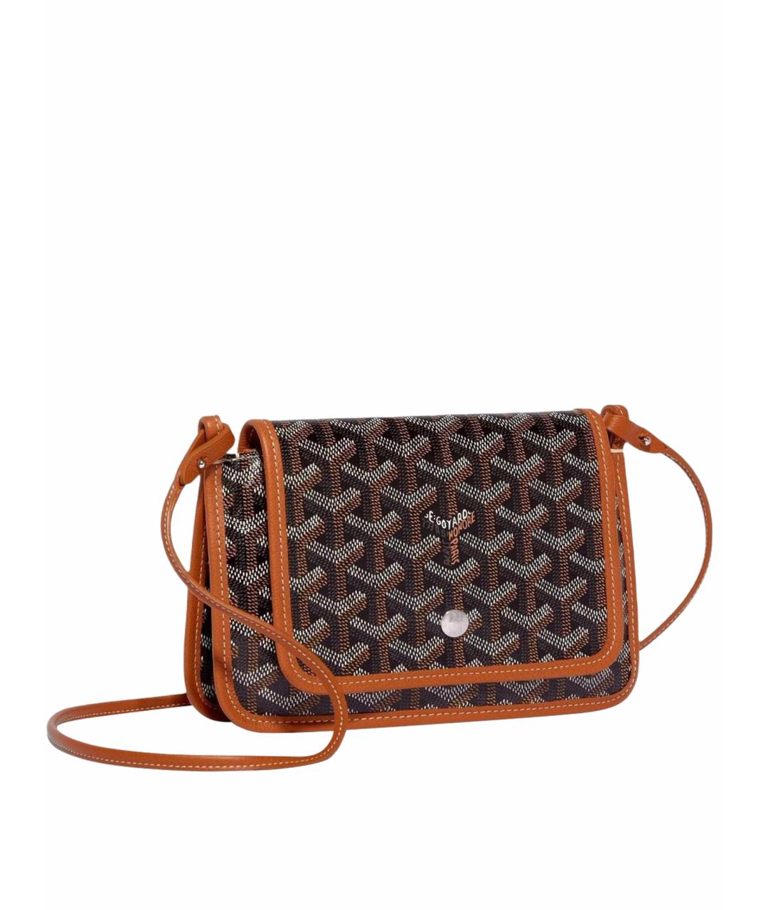 GOYARD Коричневая кожаная сумка через плечо, фото 1