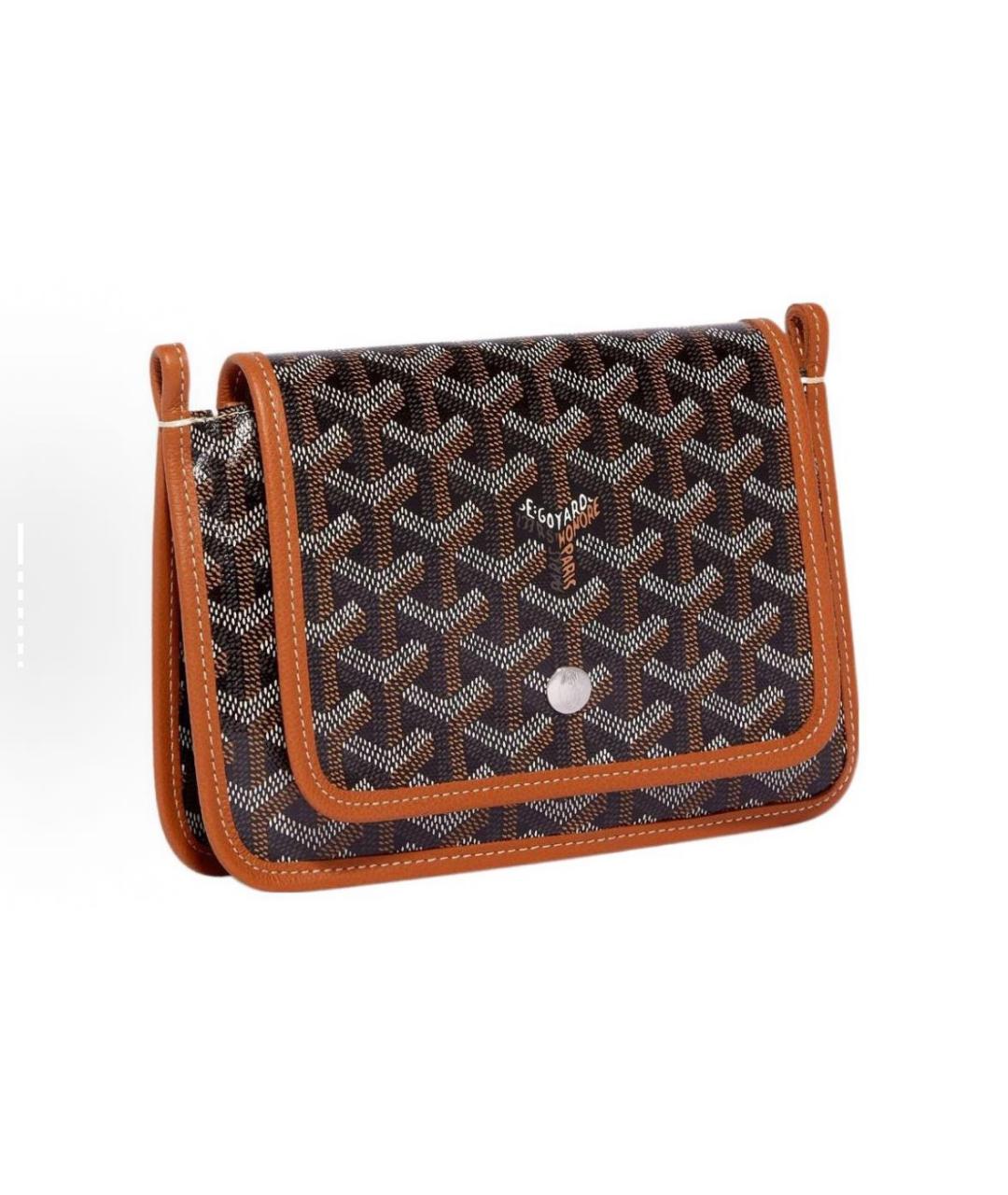 GOYARD Коричневая кожаная сумка через плечо, фото 2
