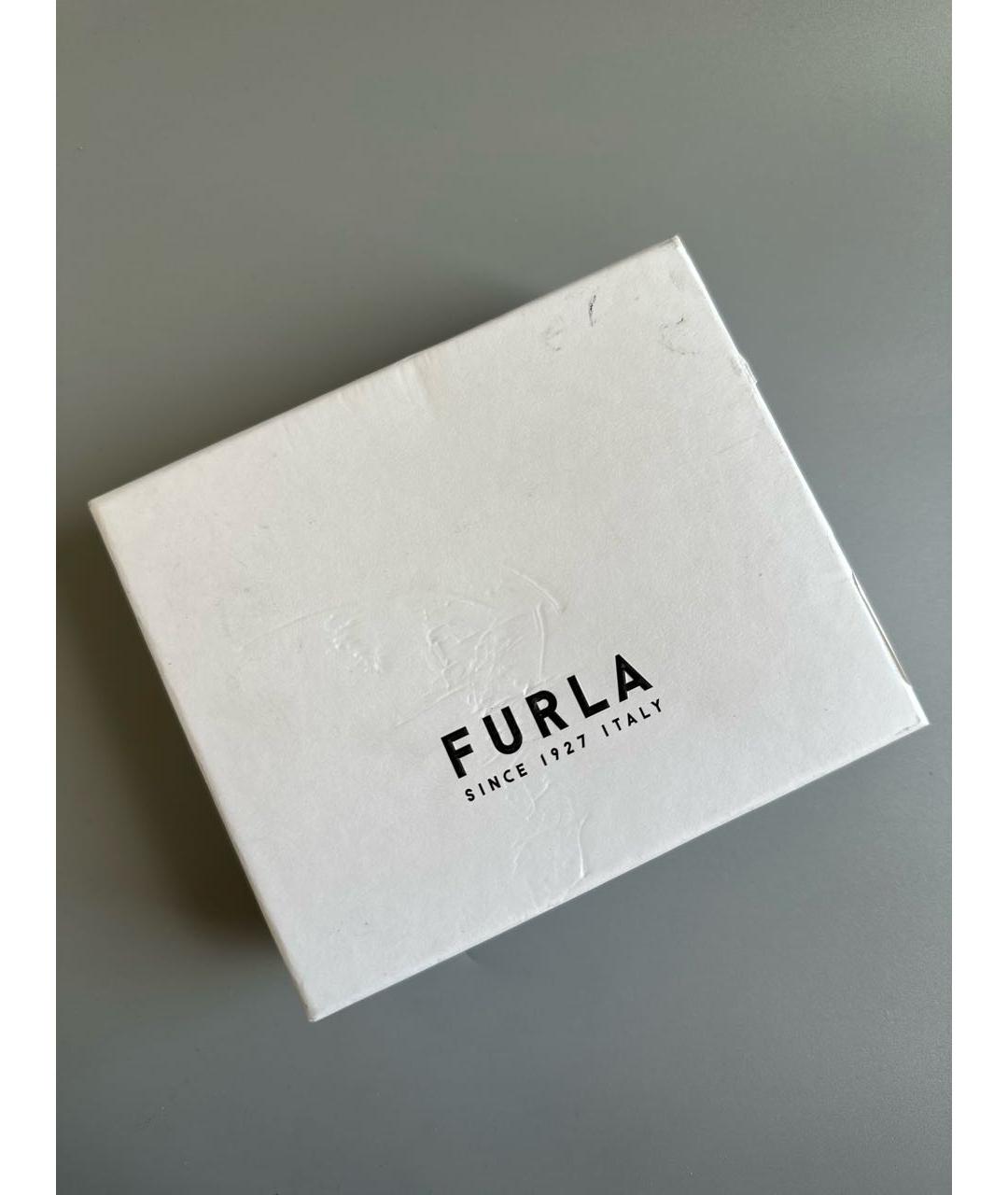 FURLA Черный кожаный кардхолдер, фото 7