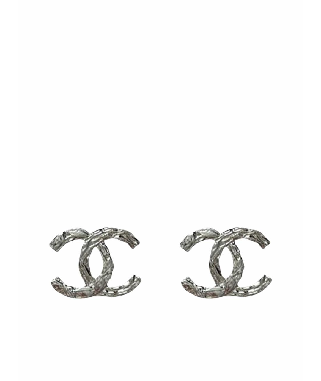 CHANEL Серебряные латунные серьги, фото 1