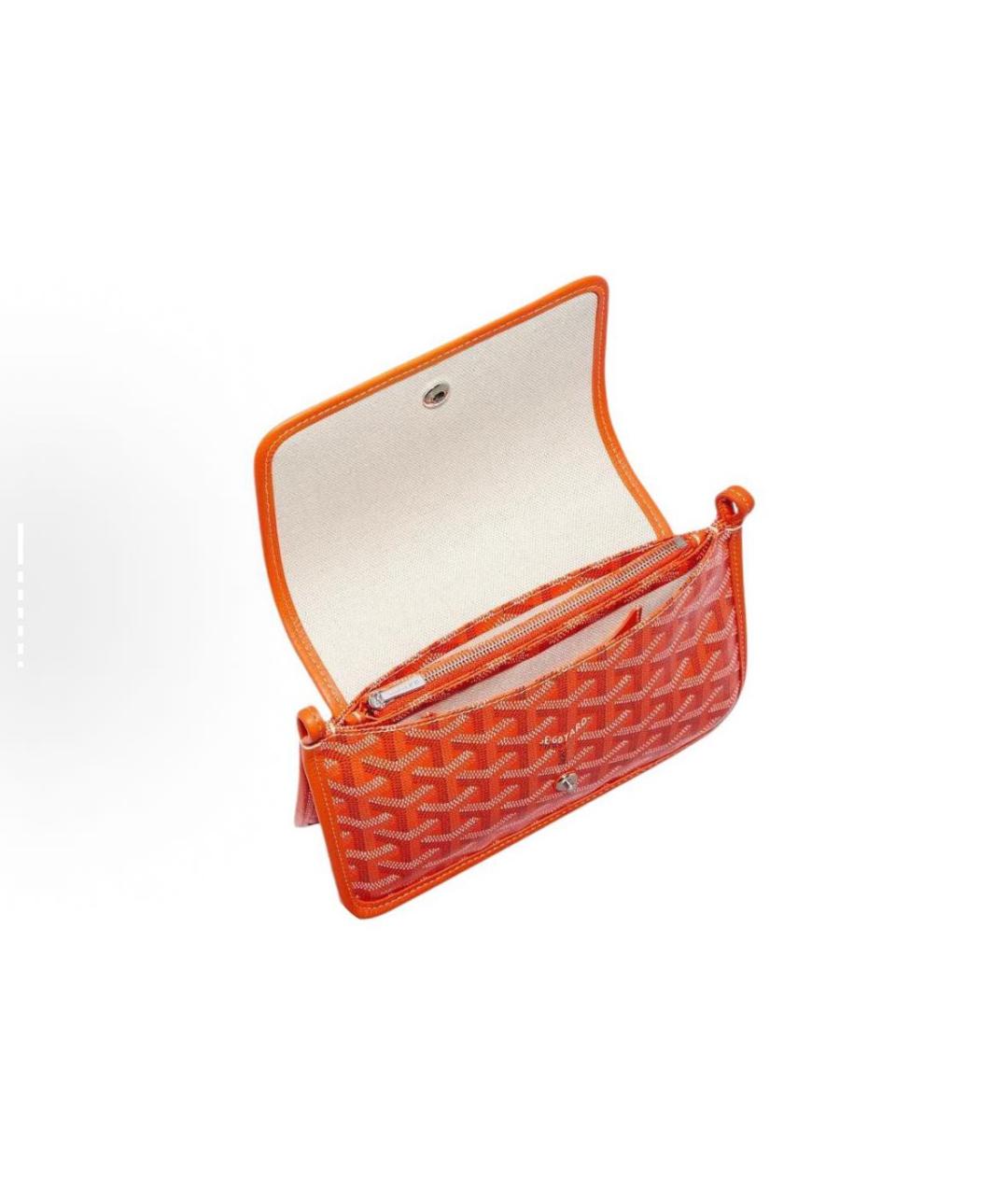 GOYARD Оранжевая кожаная сумка через плечо, фото 4