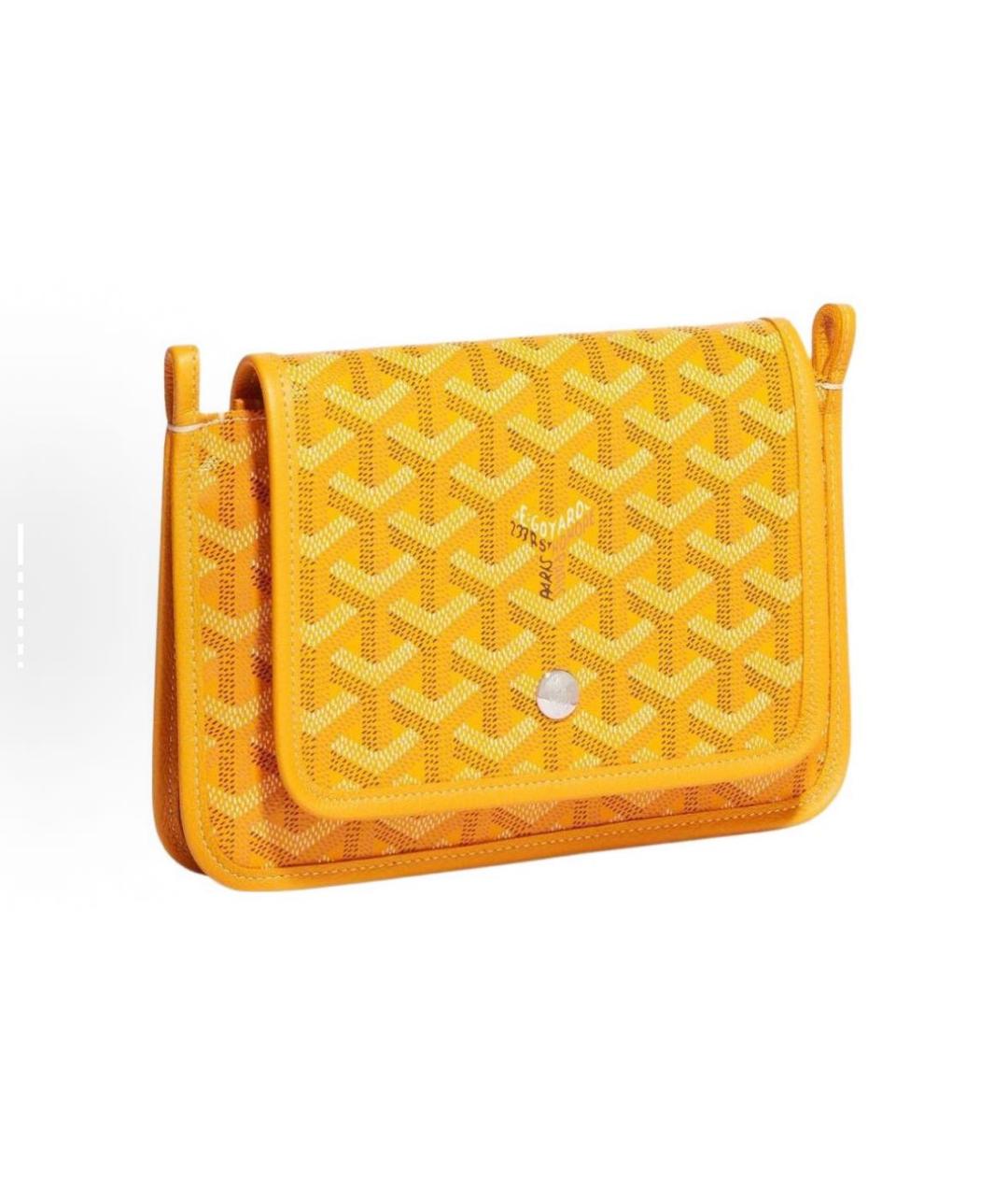 GOYARD Желтая кожаная сумка через плечо, фото 2