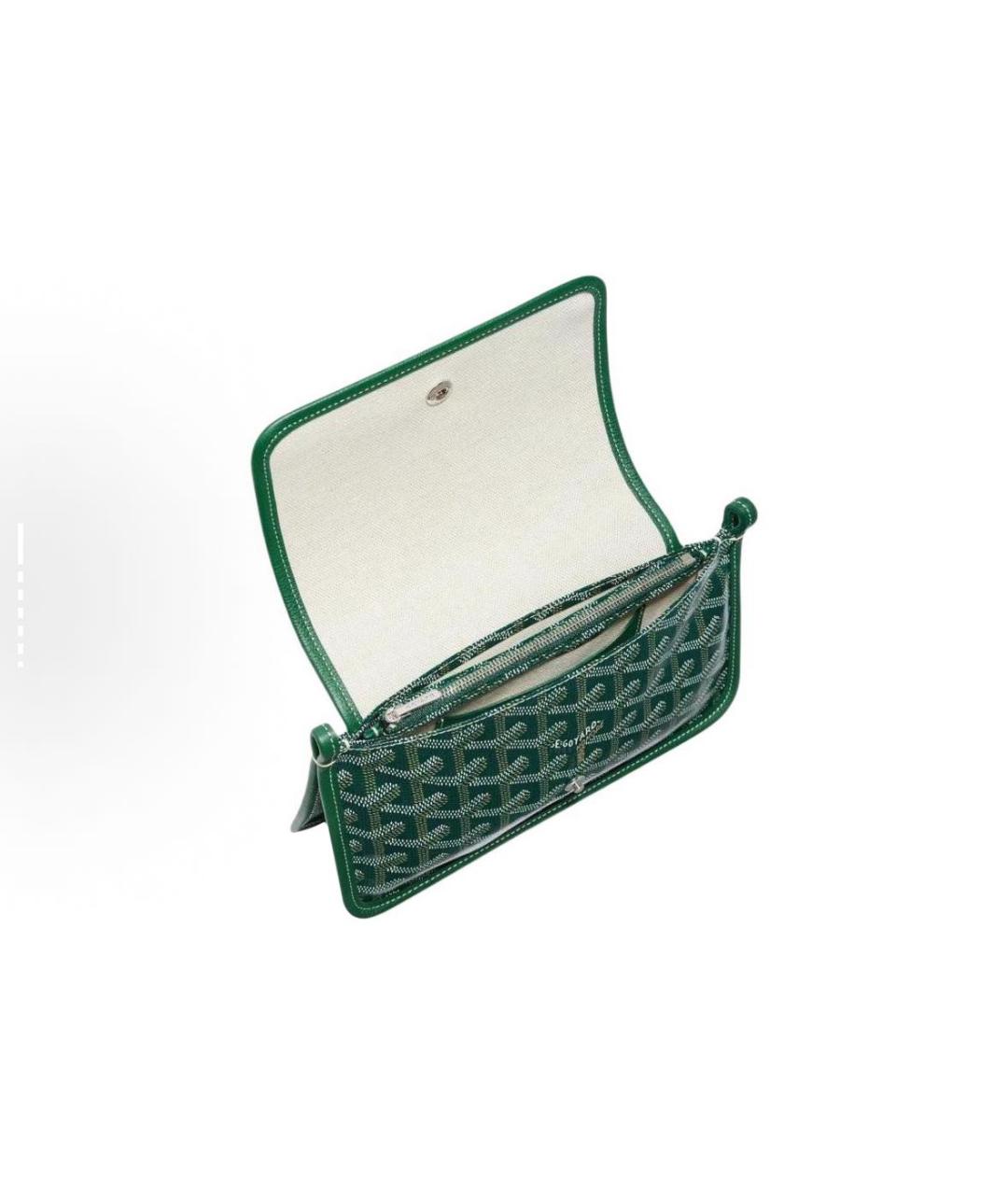 GOYARD Зеленая кожаная сумка через плечо, фото 4