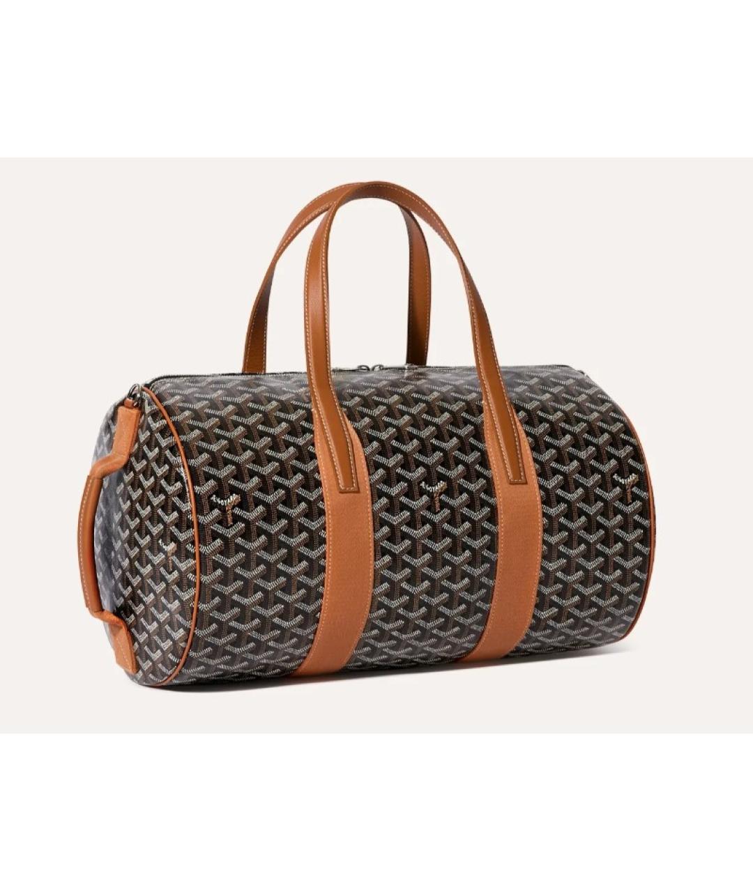 GOYARD Черная хлопковая дорожная/спортивная сумка, фото 4