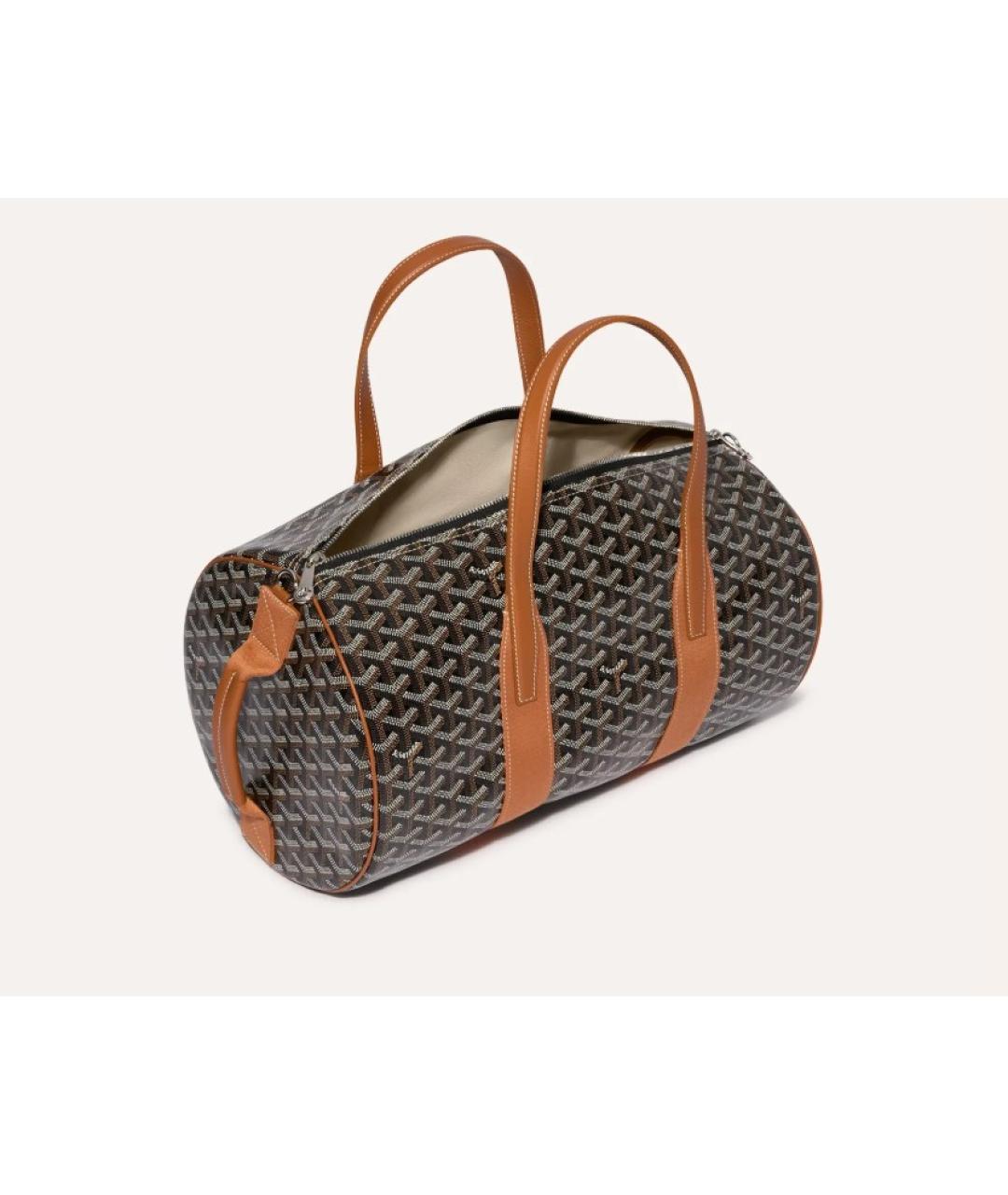 GOYARD Черная хлопковая дорожная/спортивная сумка, фото 3