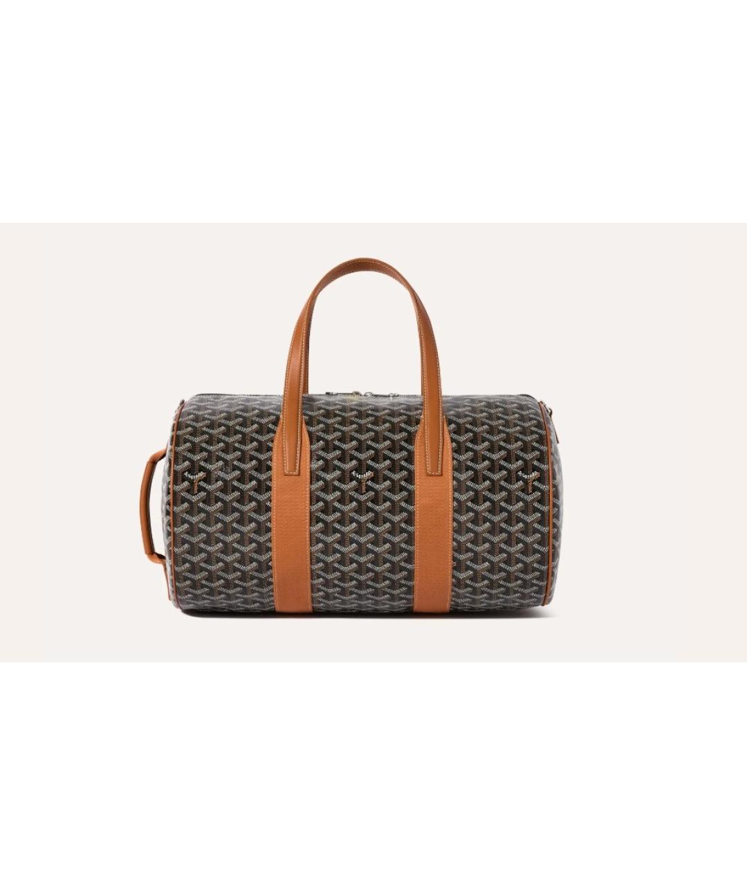 GOYARD Черная хлопковая дорожная/спортивная сумка, фото 2