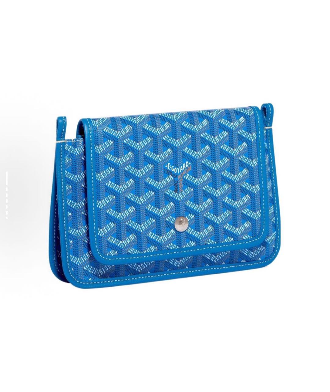 GOYARD Голубая кожаная сумка через плечо, фото 2