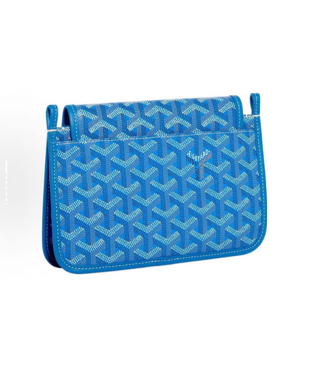 GOYARD Голубая кожаная сумка через плечо, фото 3