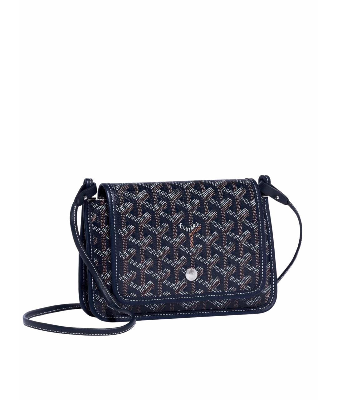 GOYARD Темно-синяя кожаная сумка через плечо, фото 1