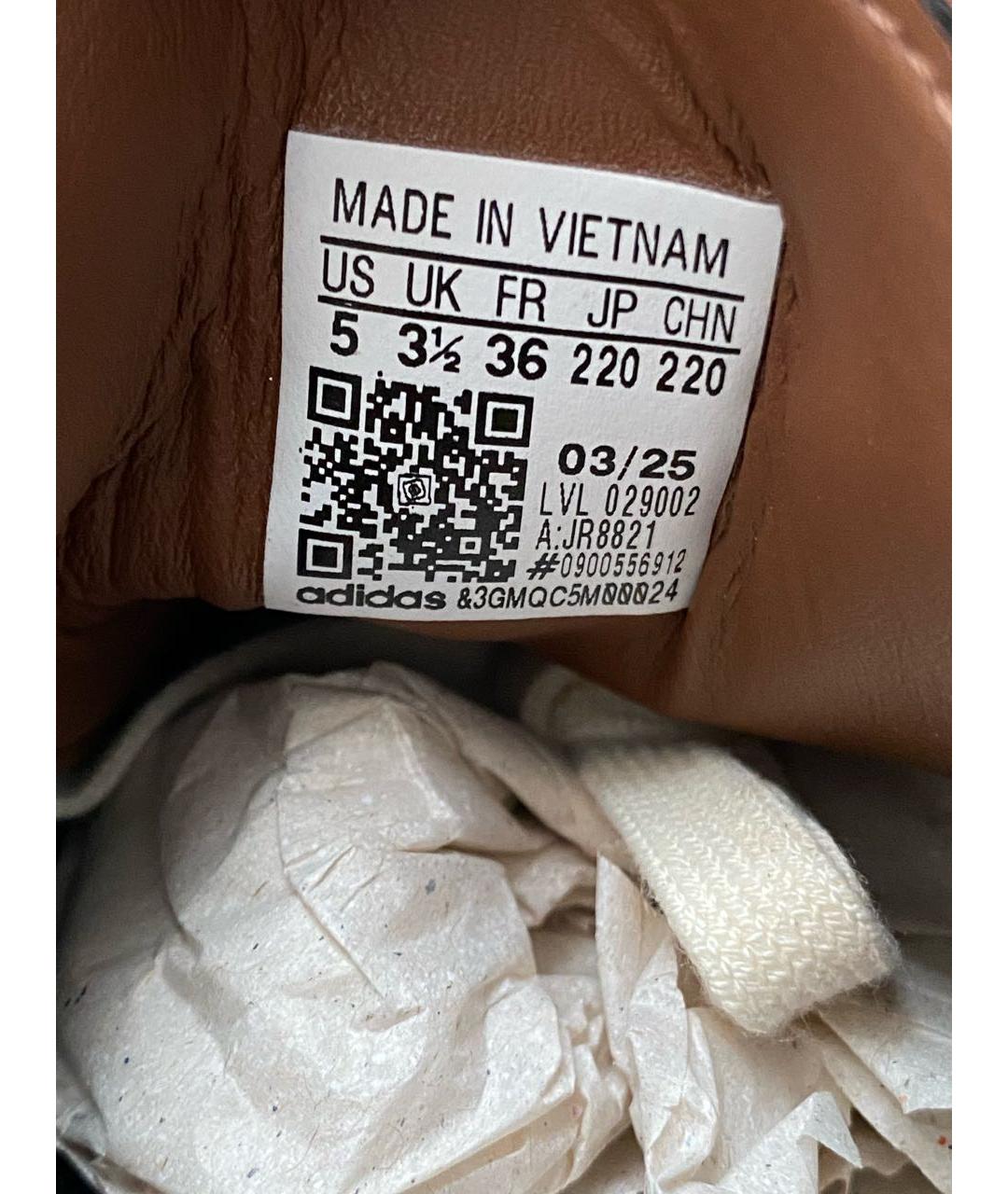 ADIDAS Коричневые кожаные кроссовки, фото 7