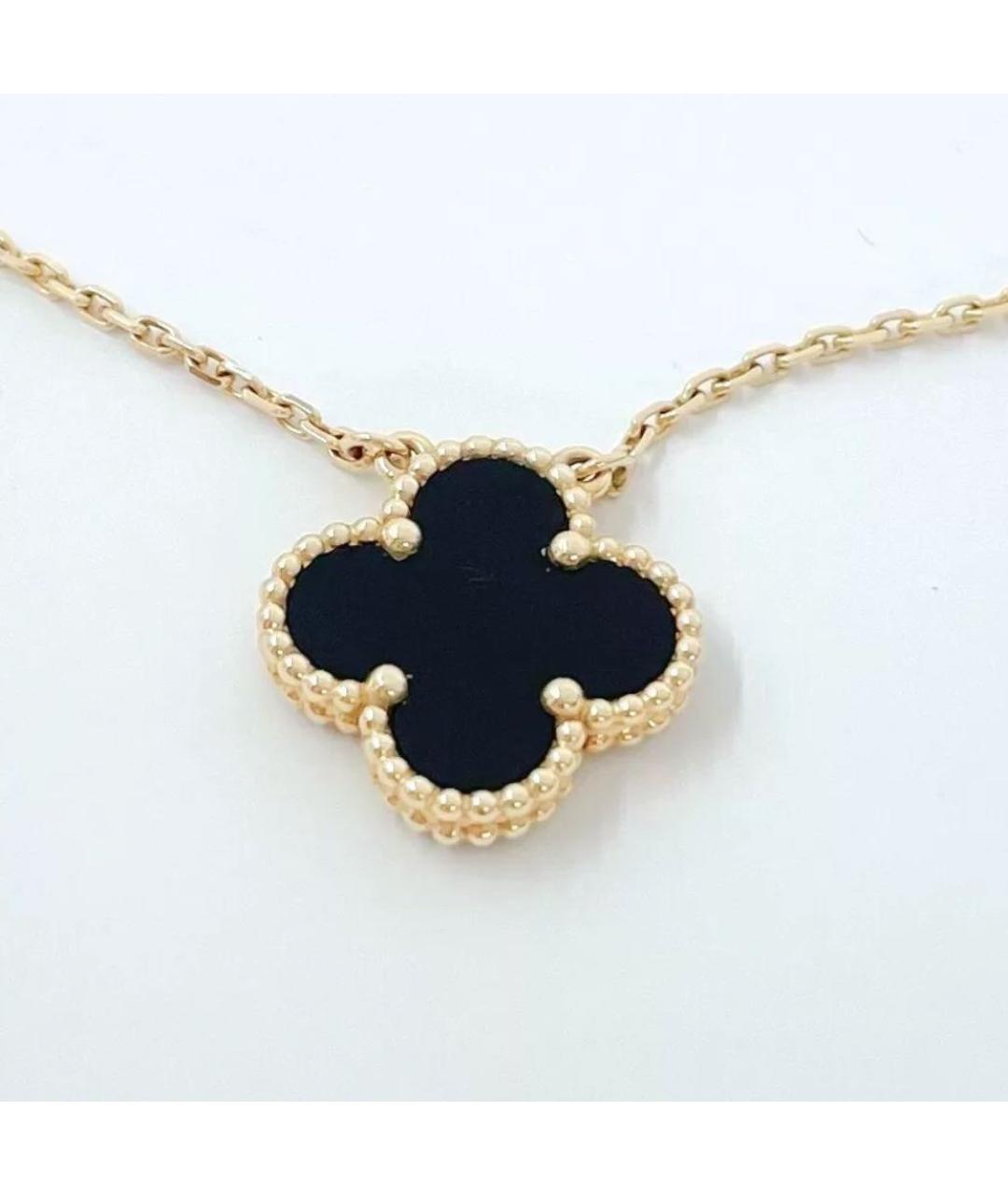 VAN CLEEF & ARPELS Черная подвеска из желтого золота, фото 3