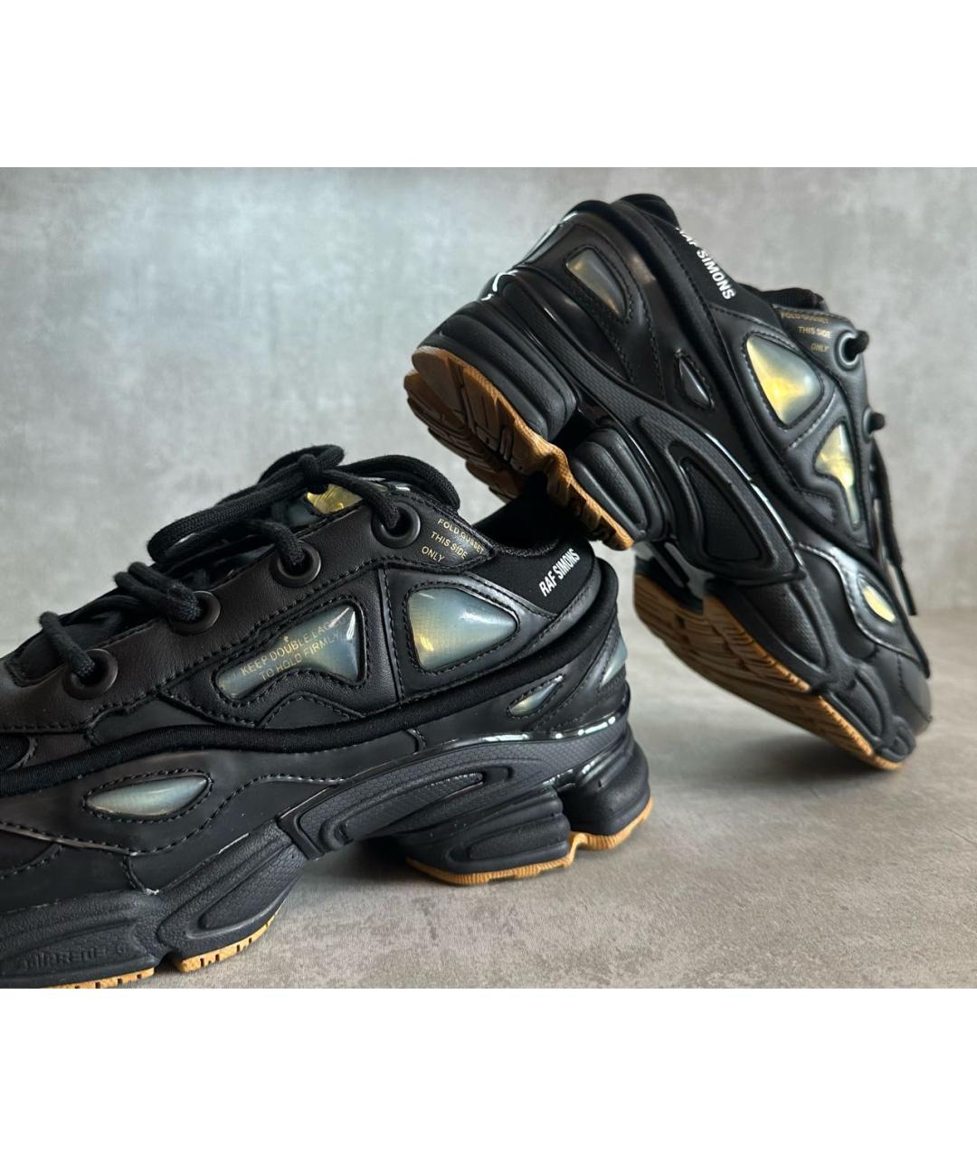 ADIDAS X RAF SIMONS Черные низкие кроссовки / кеды, фото 5