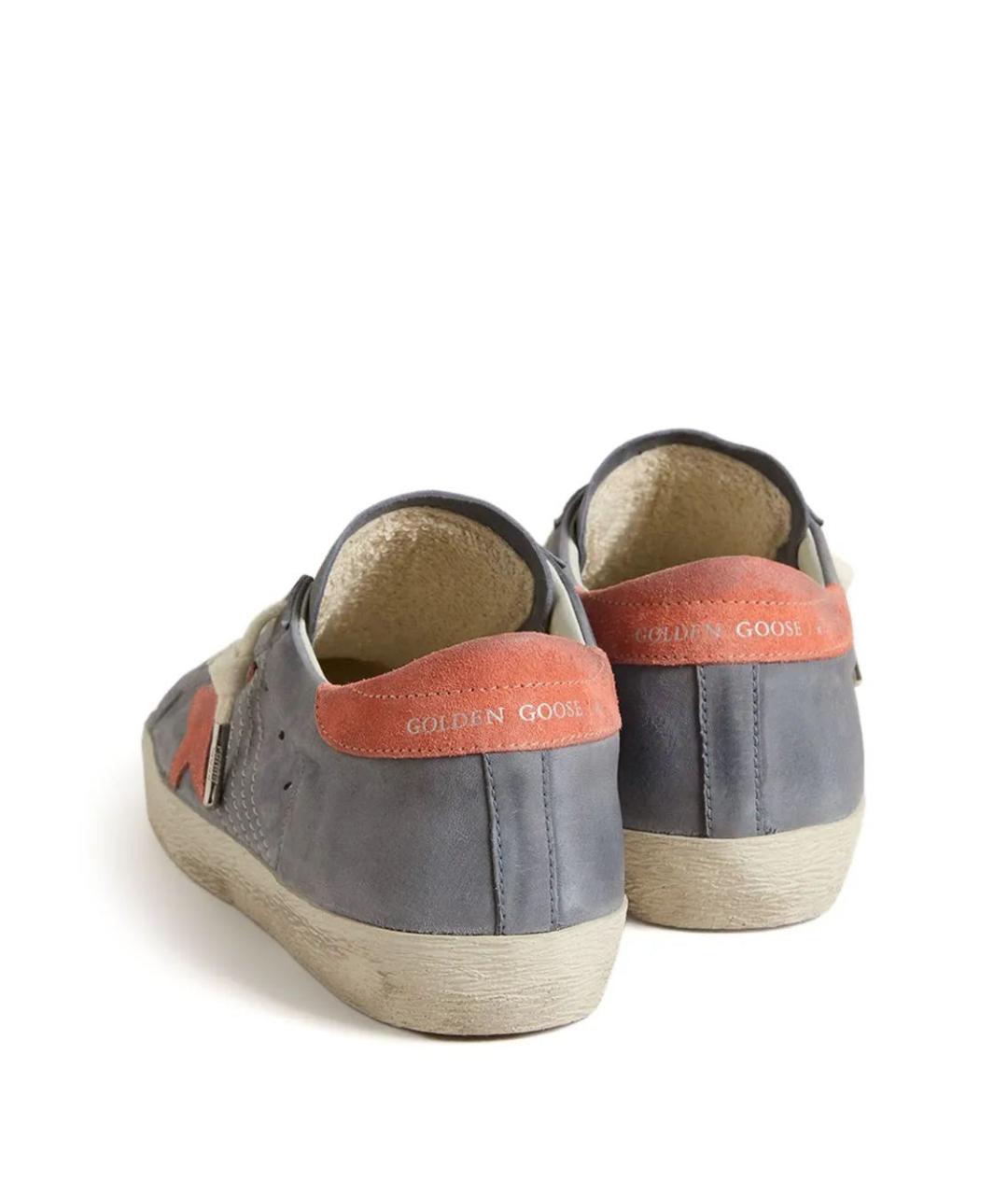 GOLDEN GOOSE DELUXE BRAND Голубые кожаные кеды, фото 2