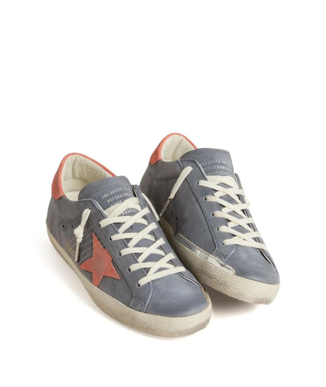 GOLDEN GOOSE DELUXE BRAND Голубые кожаные кеды, фото 3
