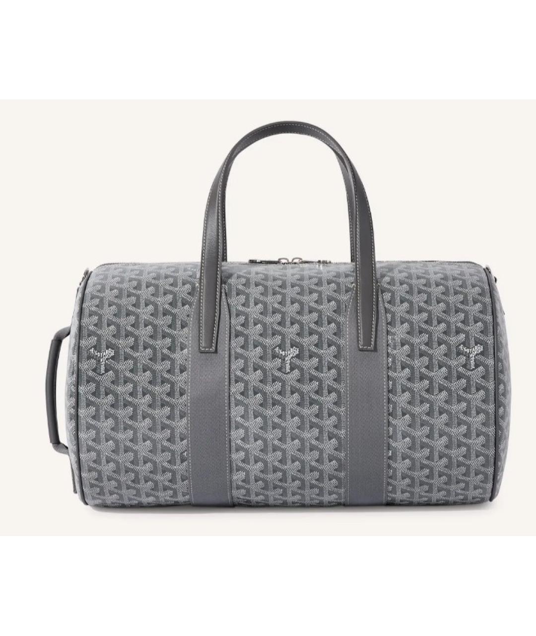 GOYARD Серая хлопковая дорожная/спортивная сумка, фото 2