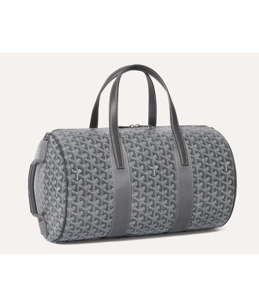 GOYARD Серая хлопковая дорожная/спортивная сумка, фото 4