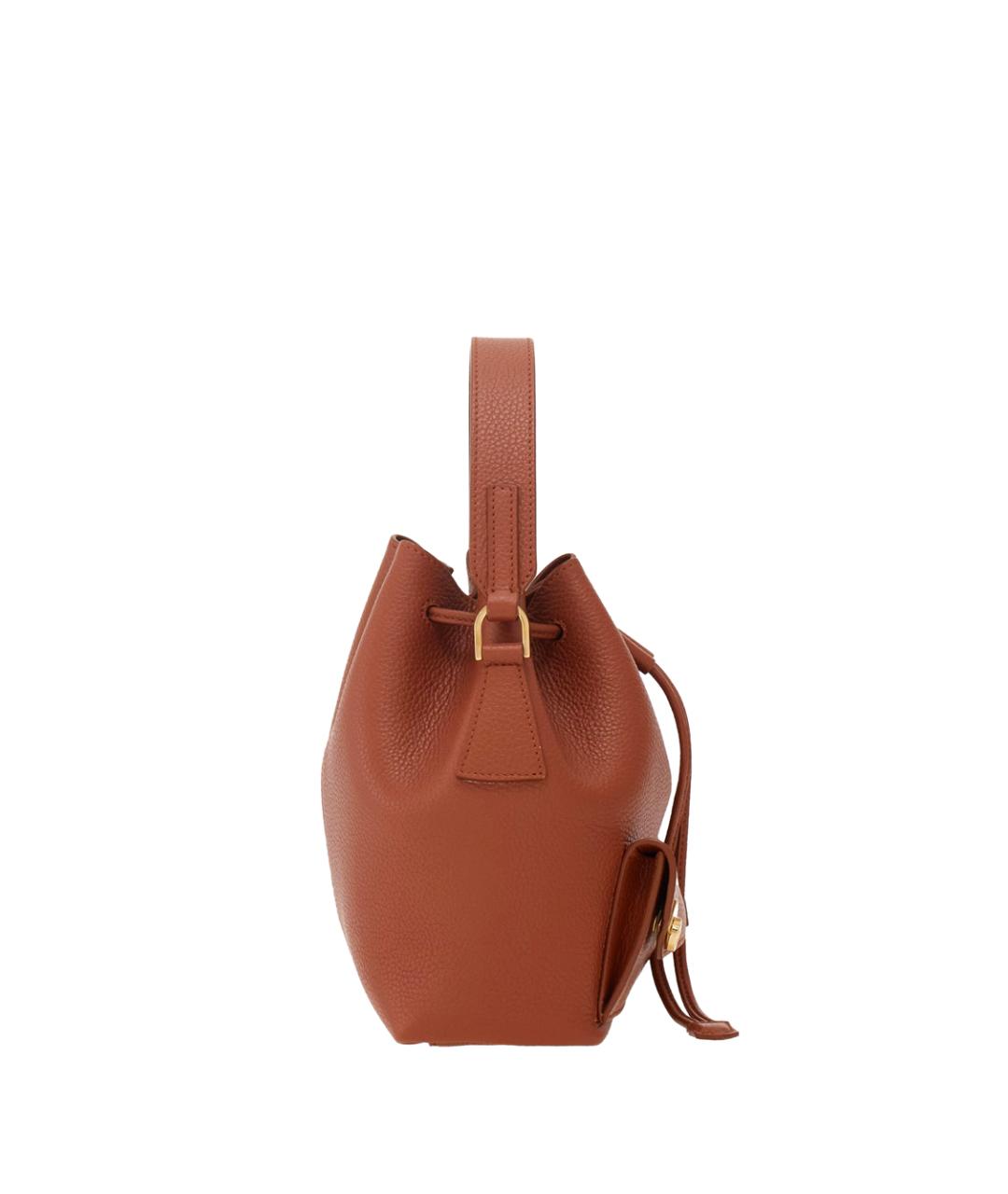 FERRAGAMO Коричневая кожаная сумка тоут, фото 2