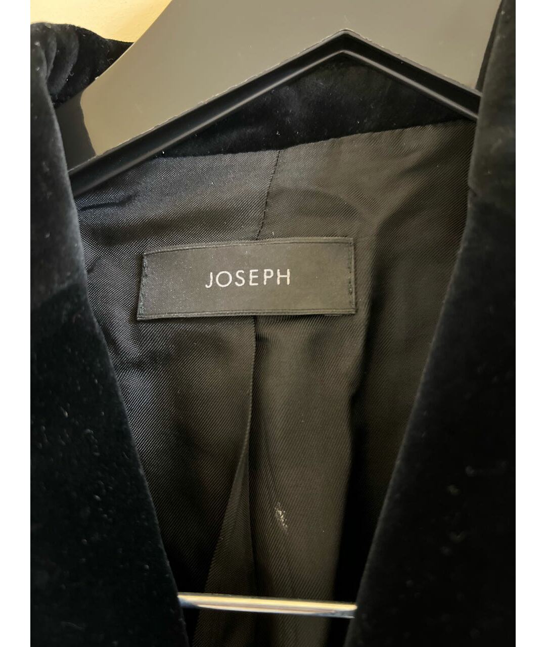 JOSEPH Черный велюровый жакет/пиджак, фото 3