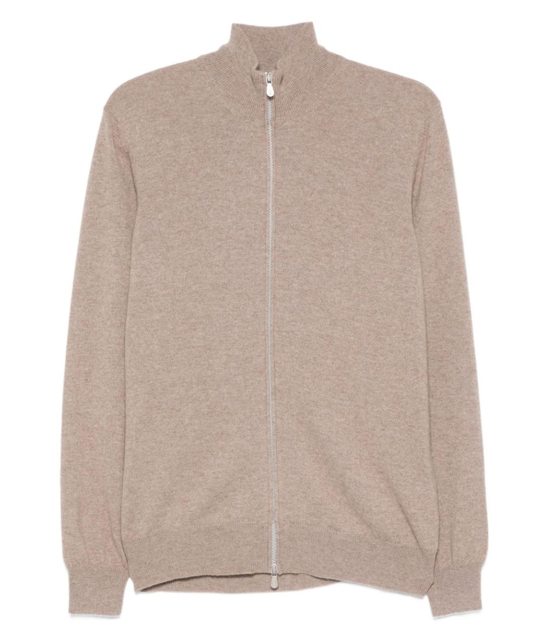 BRUNELLO CUCINELLI Бежевый кашемировый кардиган, фото 1