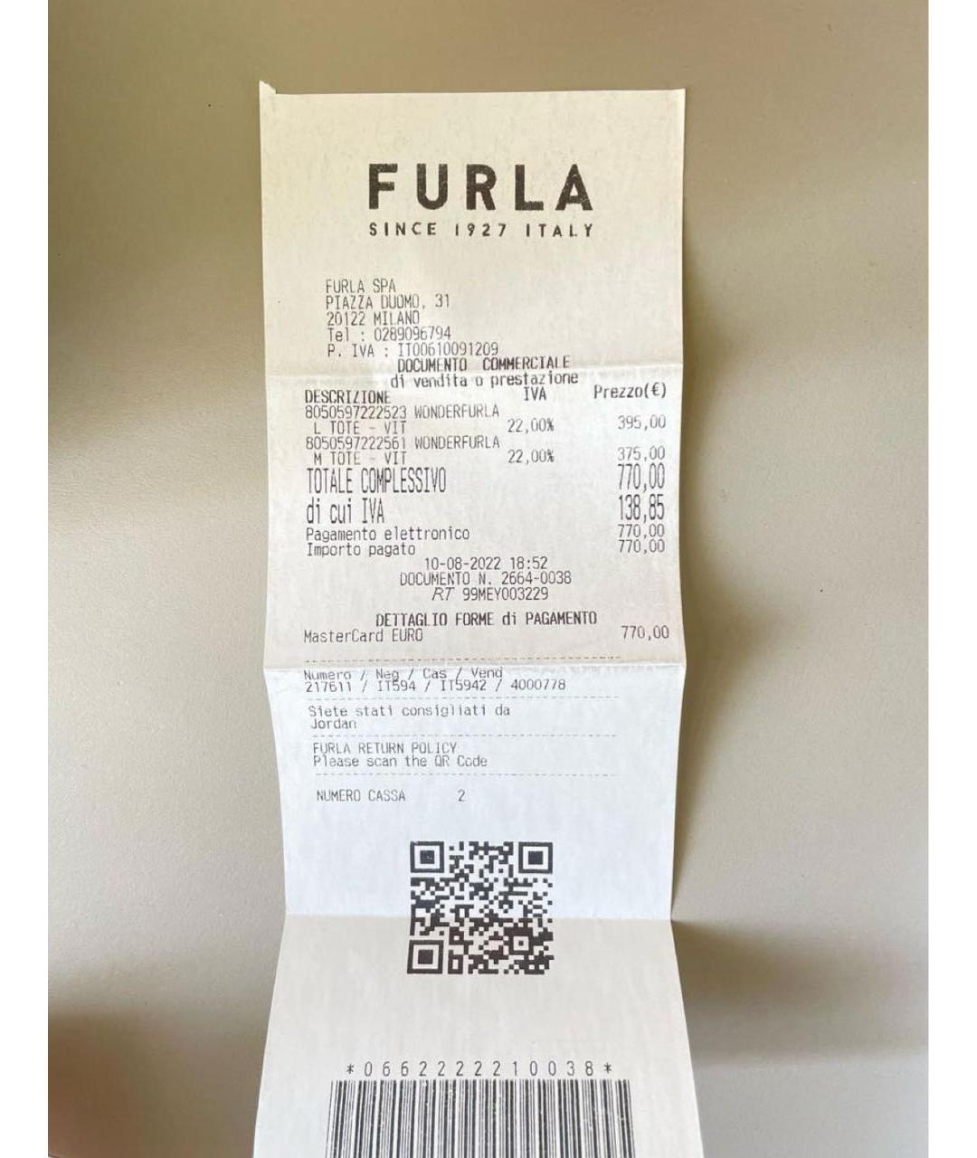 FURLA Черная кожаная сумка тоут, фото 7