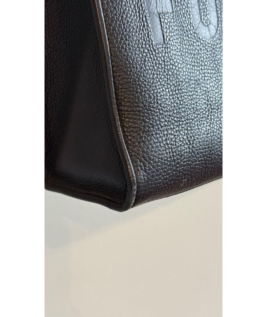 FURLA Черная кожаная сумка тоут, фото 6