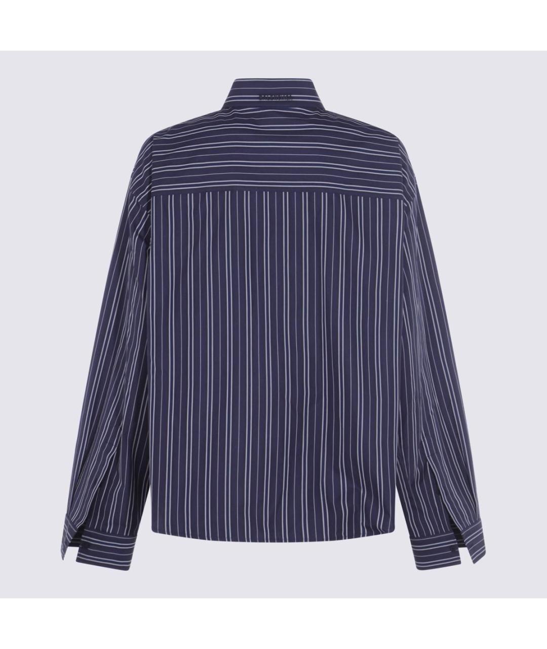 BALENCIAGA Синяя хлопковая рубашка, фото 2