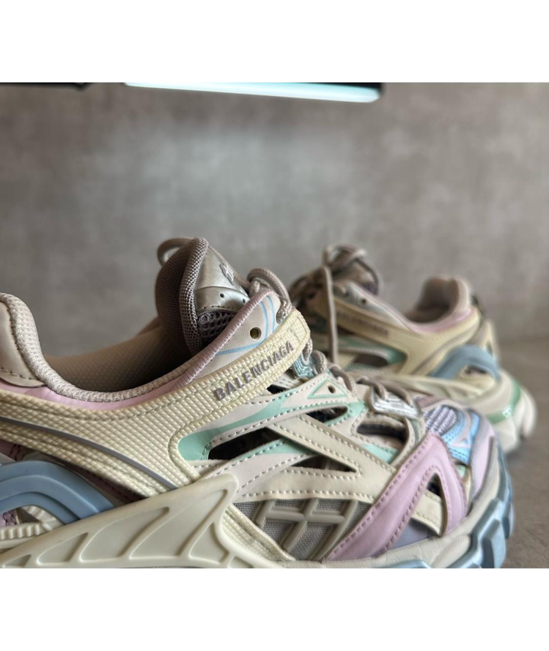 BALENCIAGA Бирюзовые кроссовки, фото 4