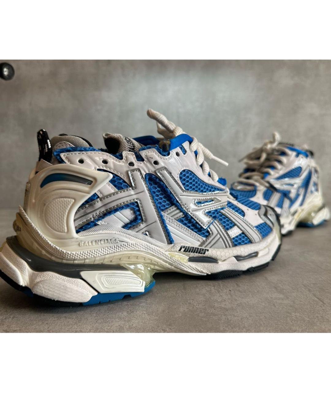 BALENCIAGA Синие кроссовки, фото 5