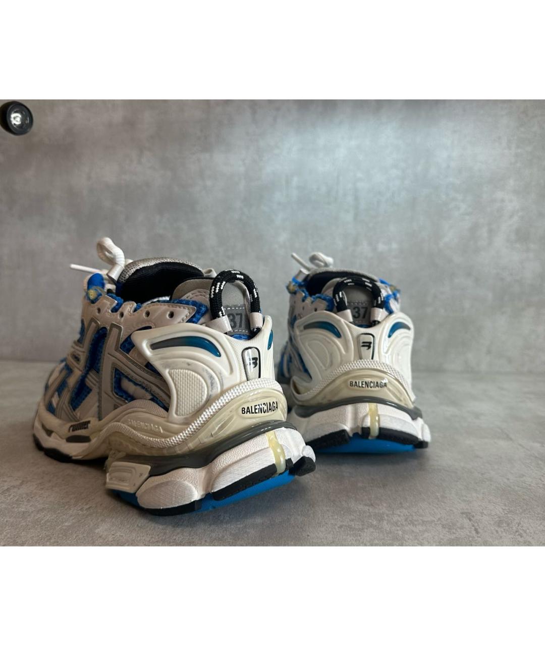 BALENCIAGA Синие кроссовки, фото 4