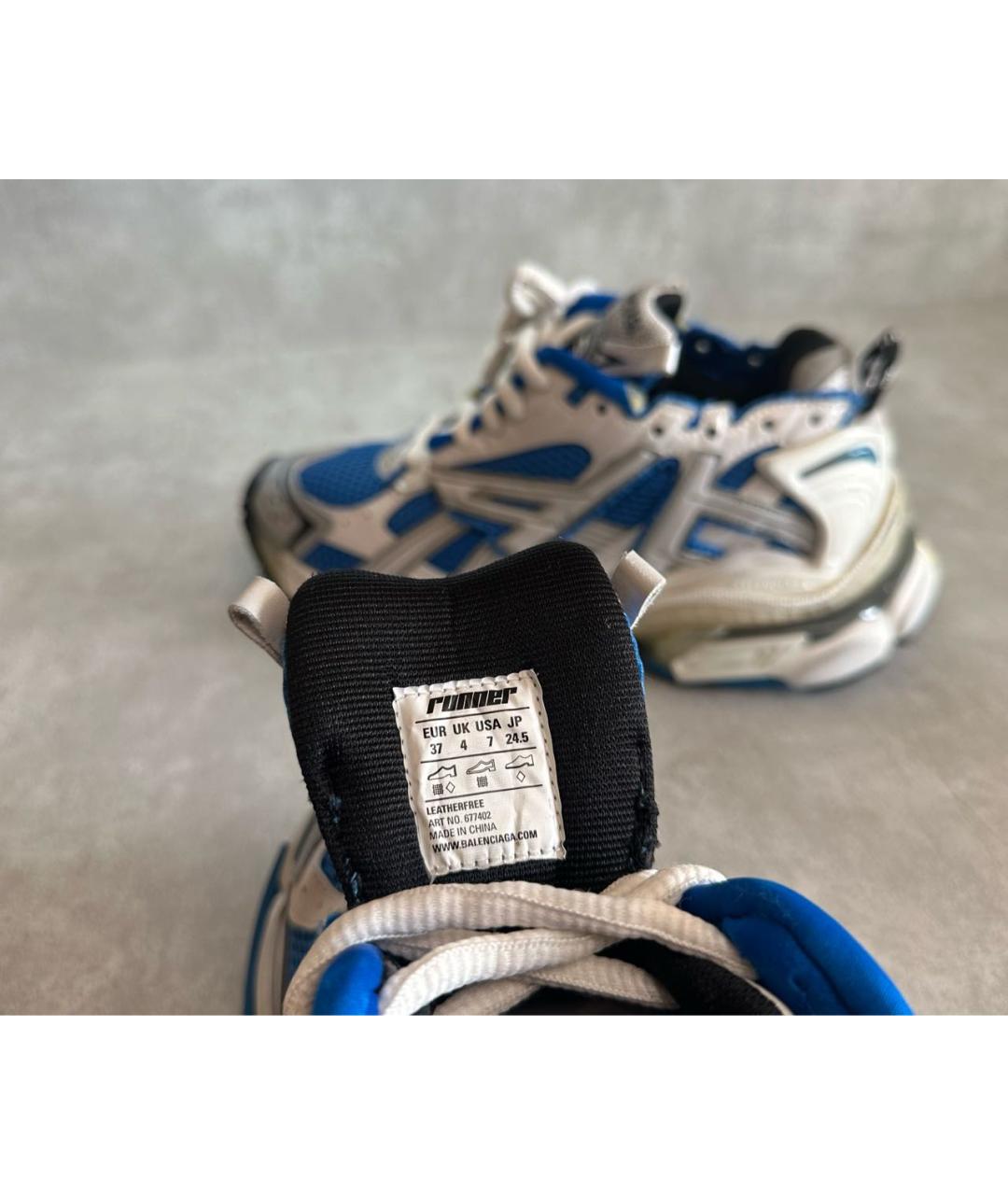 BALENCIAGA Синие кроссовки, фото 6