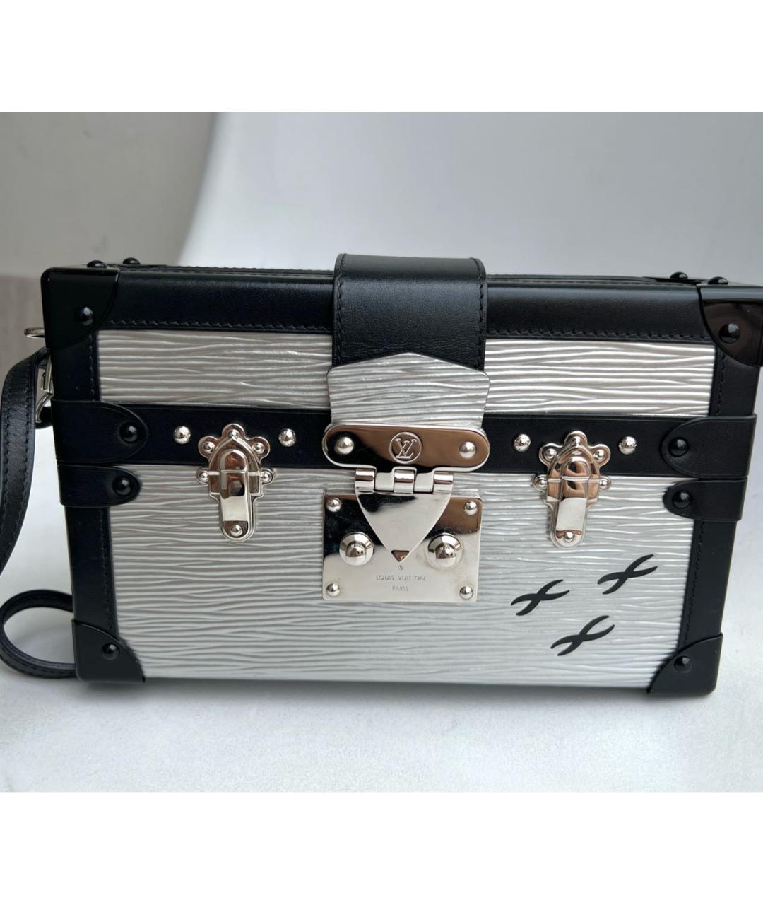 LOUIS VUITTON Серебряная сумка через плечо, фото 4