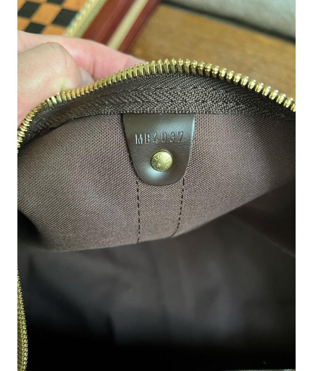 LOUIS VUITTON Коричневая дорожная/спортивная сумка из искусственной кожи, фото 5