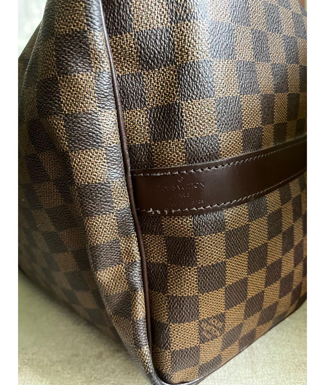 LOUIS VUITTON Коричневая дорожная/спортивная сумка из искусственной кожи, фото 4
