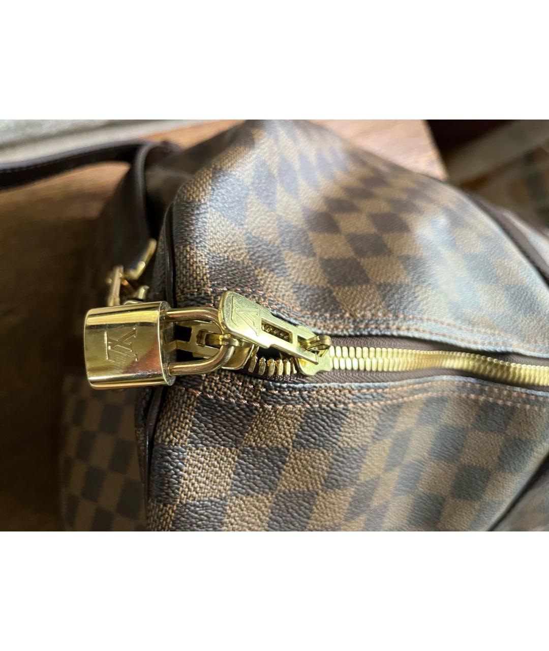 LOUIS VUITTON Коричневая дорожная/спортивная сумка из искусственной кожи, фото 2