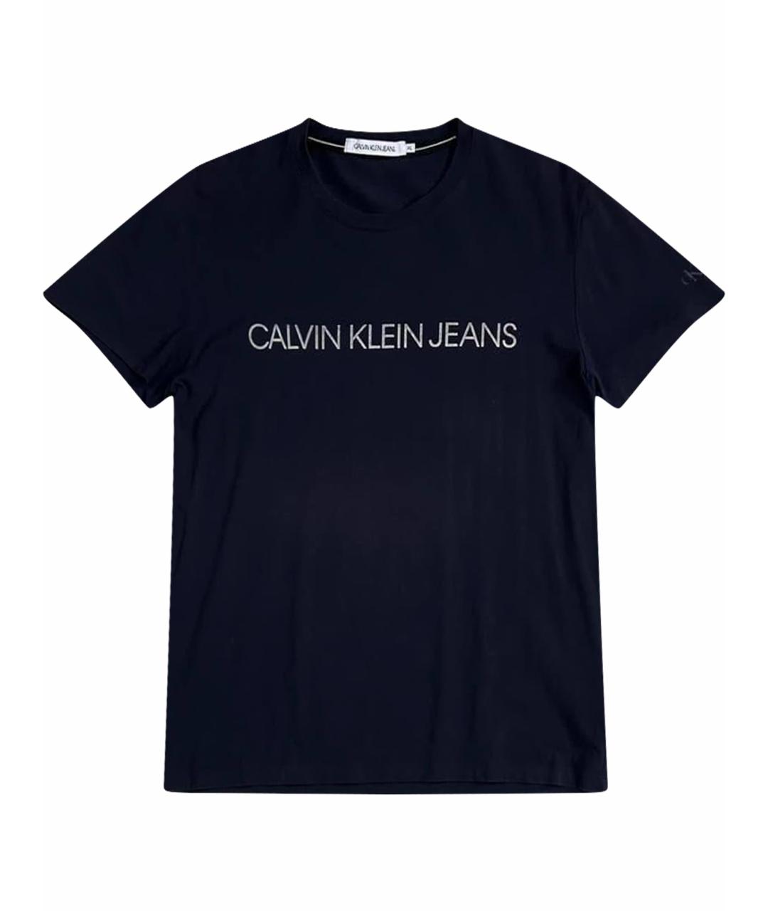 CALVIN KLEIN Черная хлопковая футболка, фото 1