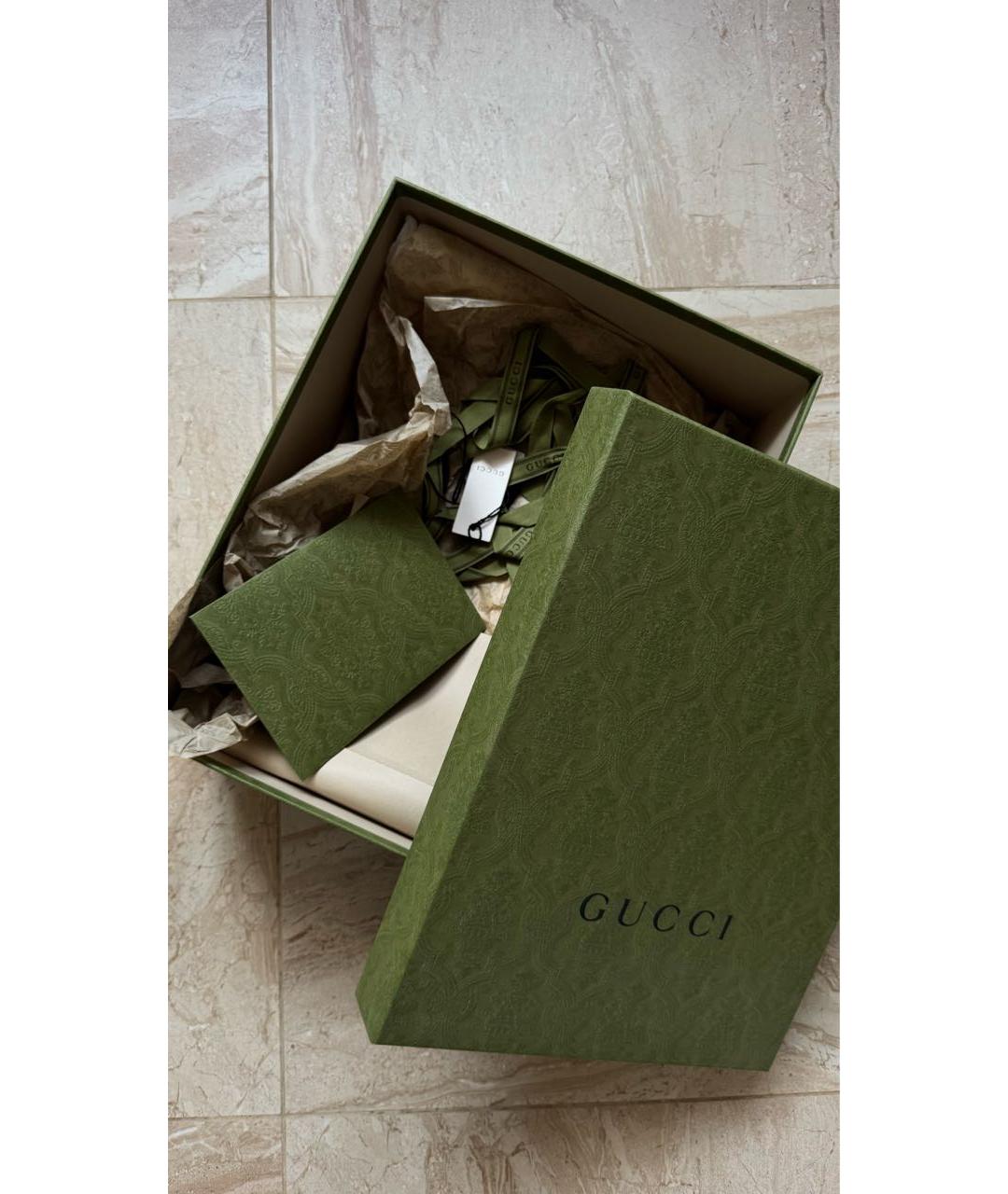 GUCCI Бежевые резиновые сабо, фото 8