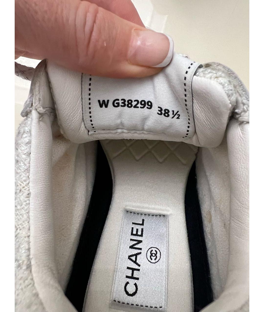 CHANEL Серые замшевые кроссовки, фото 8