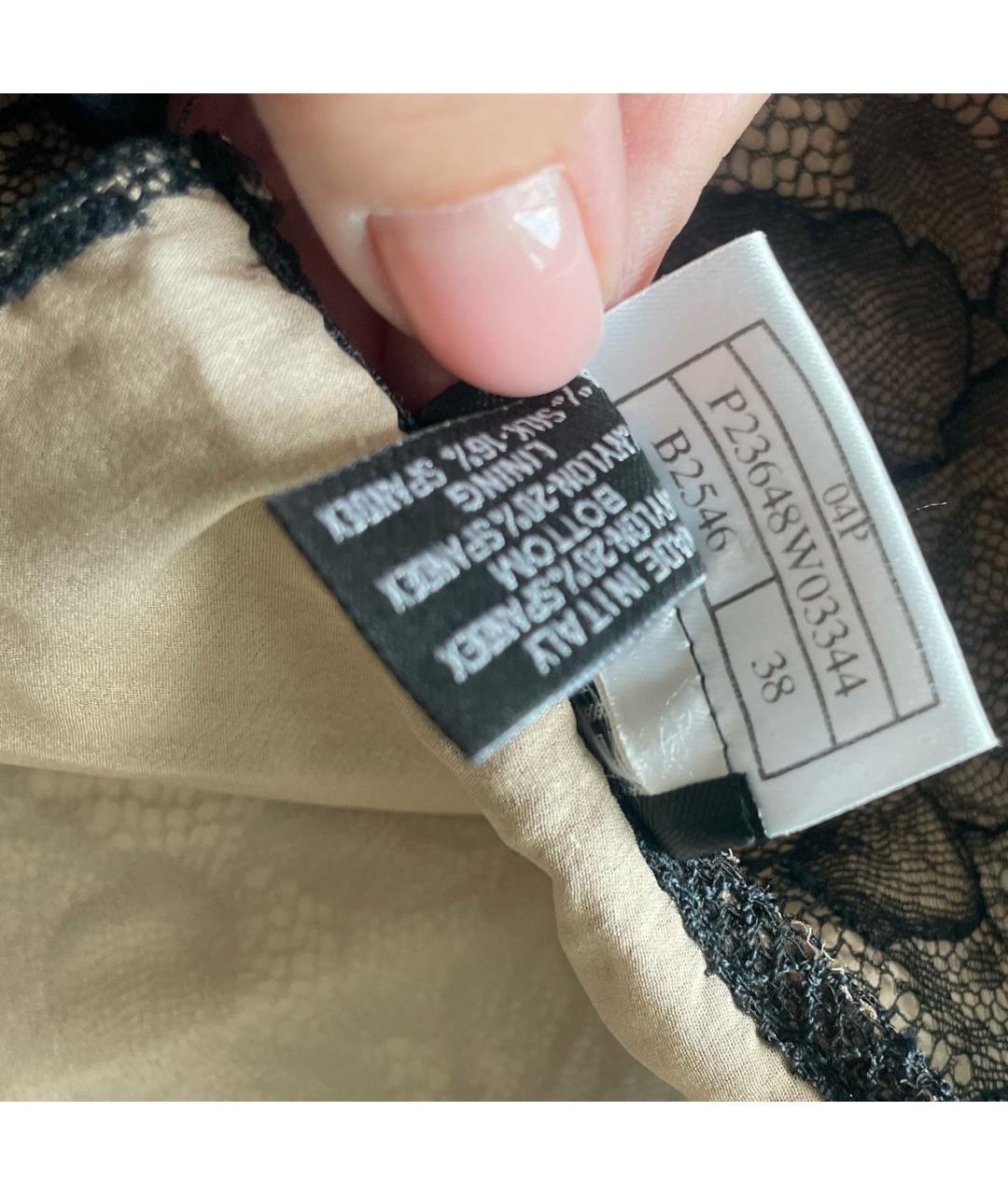 CHANEL Коричневая шелковая футболка, фото 5