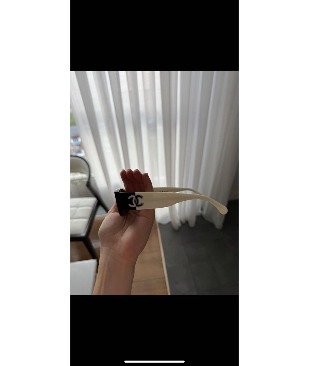 CHANEL Черные пластиковые солнцезащитные очки, фото 3